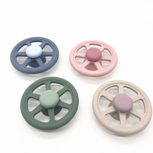 Bánh lái thiết kế Silicone Fidget xoay cảm giác tắm đồ chơi với cốc hút, bàn xoay spinner trẻ em đi chơi đồ chơi - Product Image 2