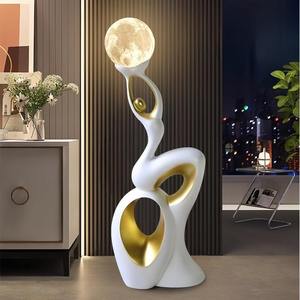 Hiện đại sàn nhựa điêu khắc tối giản Trừu Tượng nghệ thuật đứng trang trí cho nội thất nhà Đương Đại - Product Image 4