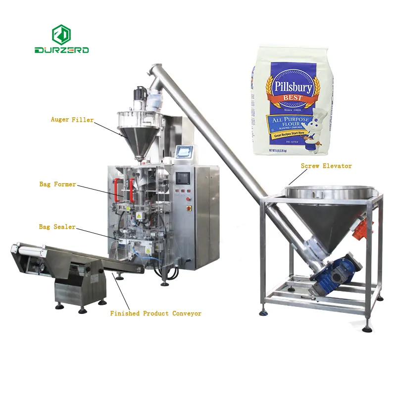 Mesin kemasan tepung 5 kg mesin kemasan tepung jagung Kenya mesin kemasan tepung