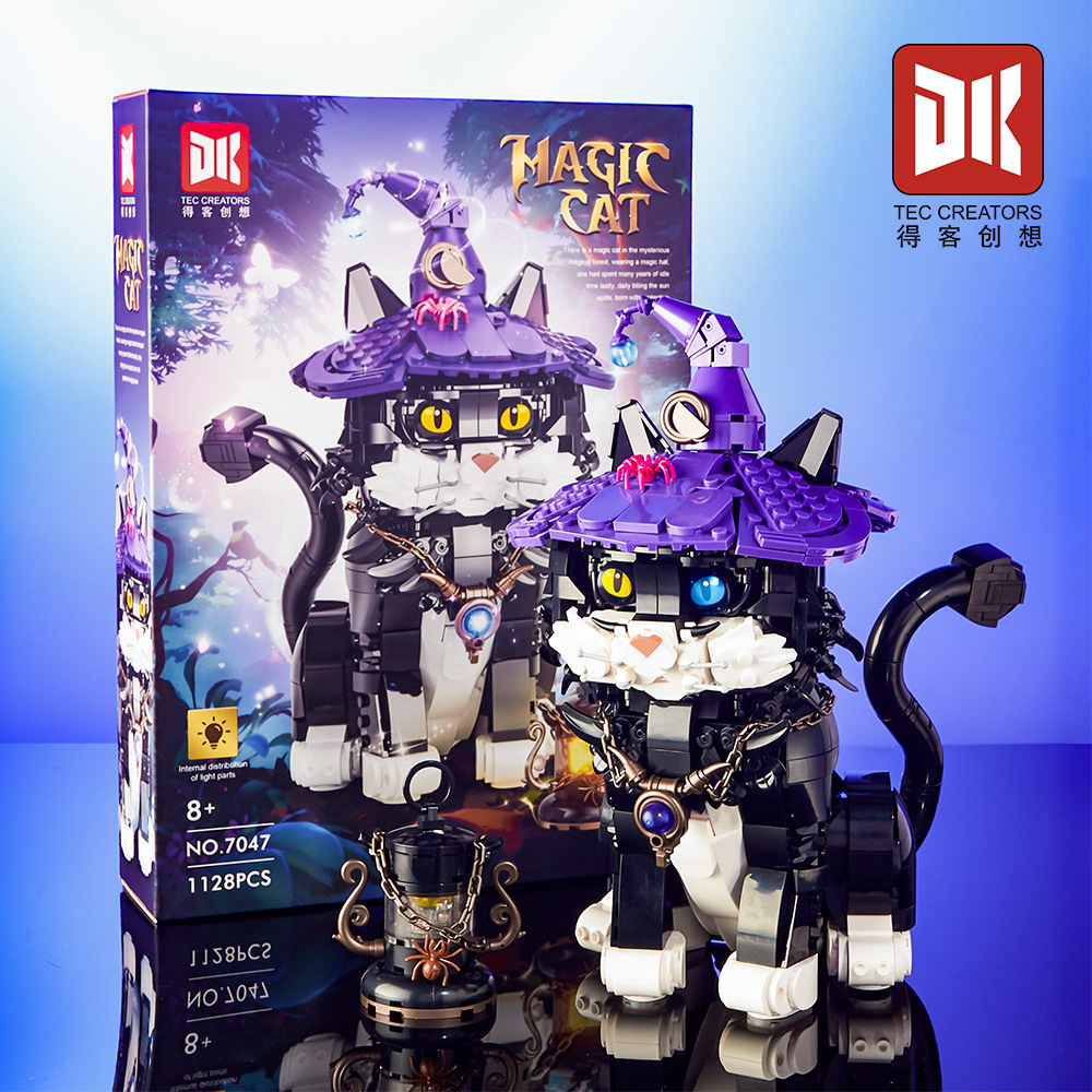 Dk7047 gato mágico 1128 piezas-exquisita caja de regalo