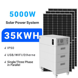 Xenterra Hybrid Solar <strong>System</strong> 35kwh Stackable 5kw Off the Grid Full House Solar Energy <strong>System</strong> with Lithium-ion Battery - Product Image 2