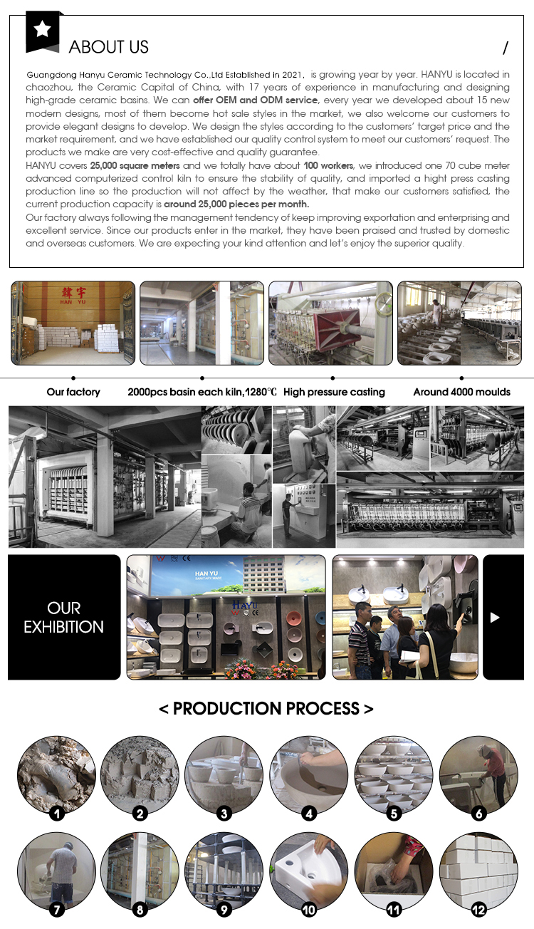 Europe Wall Hung Basin Handbasin Small Size Vessel Luxury Style Sink Ceramic Material Square Shape Wall-hung White Basin