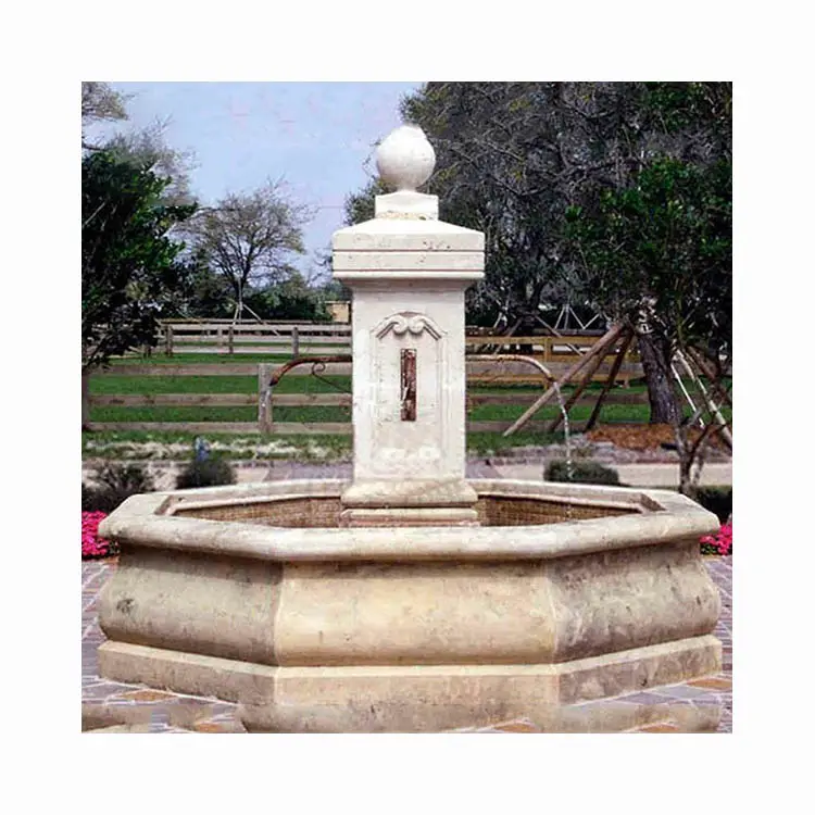 Moderne sculpté à la main en plein air décoration de jardin Antique français fontaine à vendre NTMF-W026