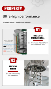 <strong>Soap</strong> Making Machine <strong>Mixing</strong> Tank Closed <strong>Mixing</strong> Tank Small Business <strong>Mixing</strong> Tank Shower Gel Making Machine Mixers Mixer - Product Image 3