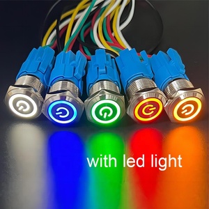 Waterproof Metal on Off <strong>Switch</strong> <strong>Push</strong> <strong>Button</strong> 10Mm 12Mm 16Mm 22Mm Ip67 Led Custom Symbol 19Mm <strong>Push</strong> <strong>Button</strong> <strong>Switches</strong> Rgb With Light - Product Image 5