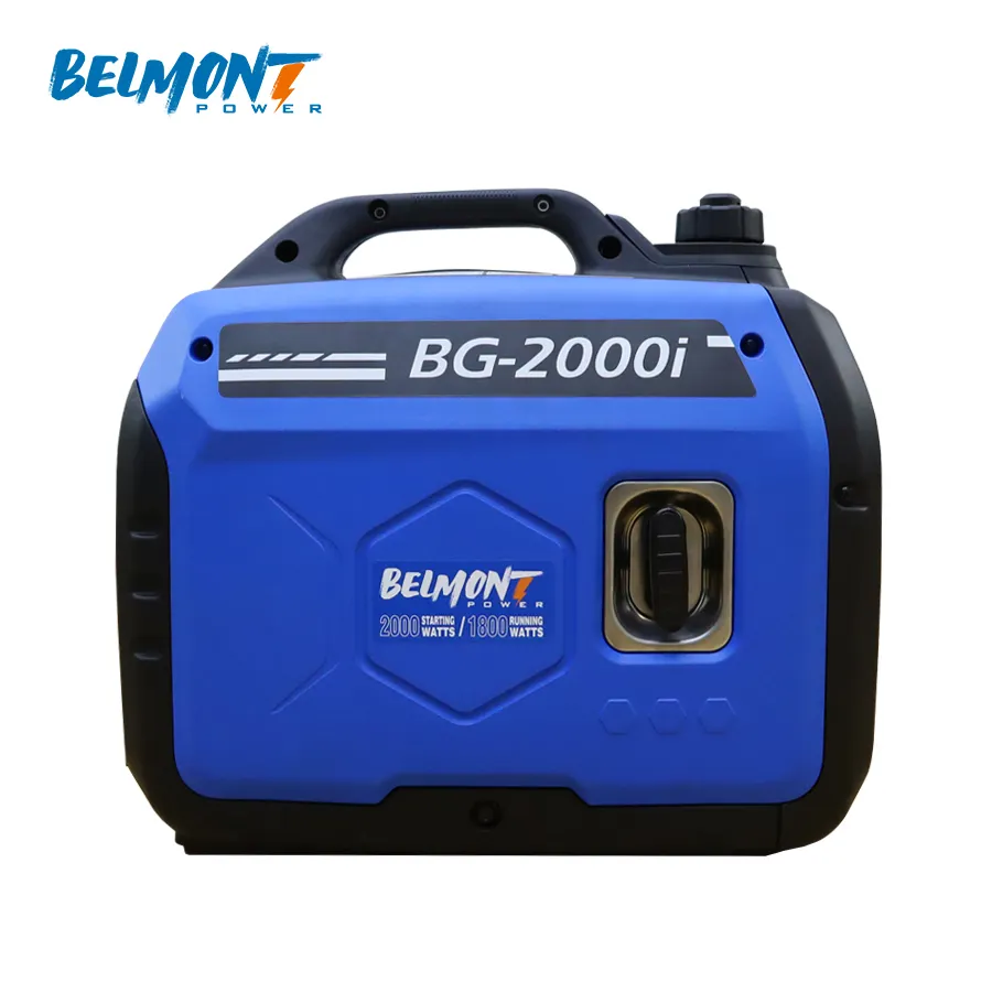 Generador de gasolina portátil, promoción de BG-2000, buena calidad, peso ligero, supersilencioso, 1,8 kW, 2KW, 50hz, 60hz