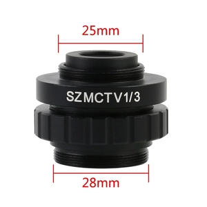 กล้องจุลทรรศน์กำลังขยาย1/3 CTV 1/2 CTV อินเตอร์เฟส CCD กล้องลด0.5X กระจกเลนส์เมาท์0.3X - Product Image 2