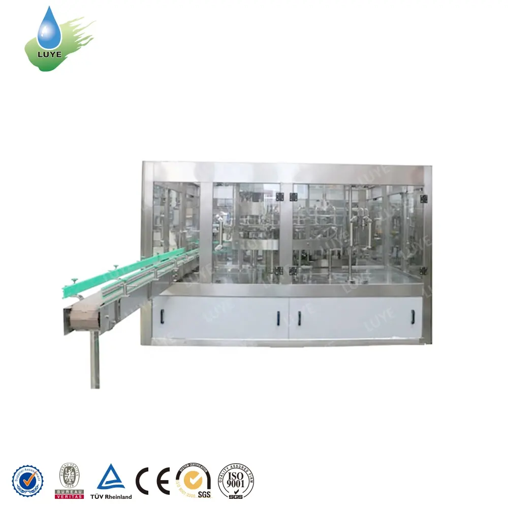 Línea automática de producción de embotelladora de agua mineral potable de plástico PET/máquina de llenado de agua de botella