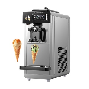 110V/220V thương mại 1 hương vị sữa chua mềm phục vụ máy làm kem tự động máy ăn nhẹ bảng Top Ice Cream <span class=keywords><strong>Maker</strong></span> để bán - Product Image 1