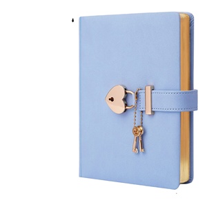 Entrega a tiempo y envío confiable, diario B6 personalizado de PU con cerradura y llave, cuaderno de contraseña de diario bloqueado de tapa dura con cerradura - Product Image 1