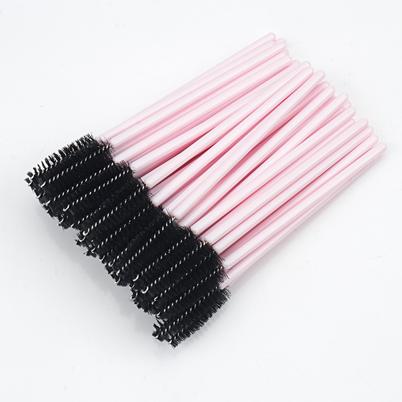 Brosse noire à manche blanc rose (50 pièces/paquet)