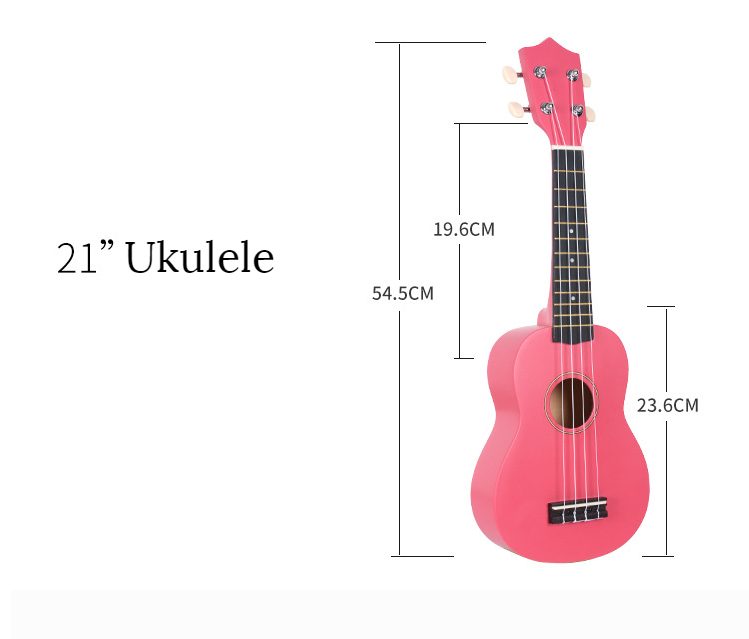 Cheap Price Ukulele 21 Inch Soprano China Kids 4 String Guitar Hawaiian Carbon Fiber Ukulele Ukelele