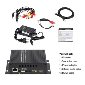 HSC-S1 H.265 H.264 IP代码转换器视频编码器解码器，支持HDMI输出RTMP RTSP RTP UDP HTTP网络流解码