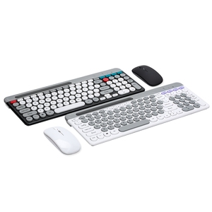 2,4G BT беспроводная мини-клавиатура и мышь, Teclado для планшетного телефона, компьютера, офиса, домашнего использования, гладкий дизайн клавиатуры - Product Image 6