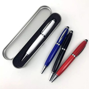 Logo personalizzato Multifunzione 3 in 1 puntatore laser Penna A Sfera in metallo Usb Flash Drive 8 GB 16gb con Touch penna - Product Image 2
