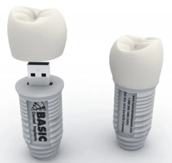 Флеш-накопитель для имплантации зубов в клинике, USB-накопители в форме зубов
