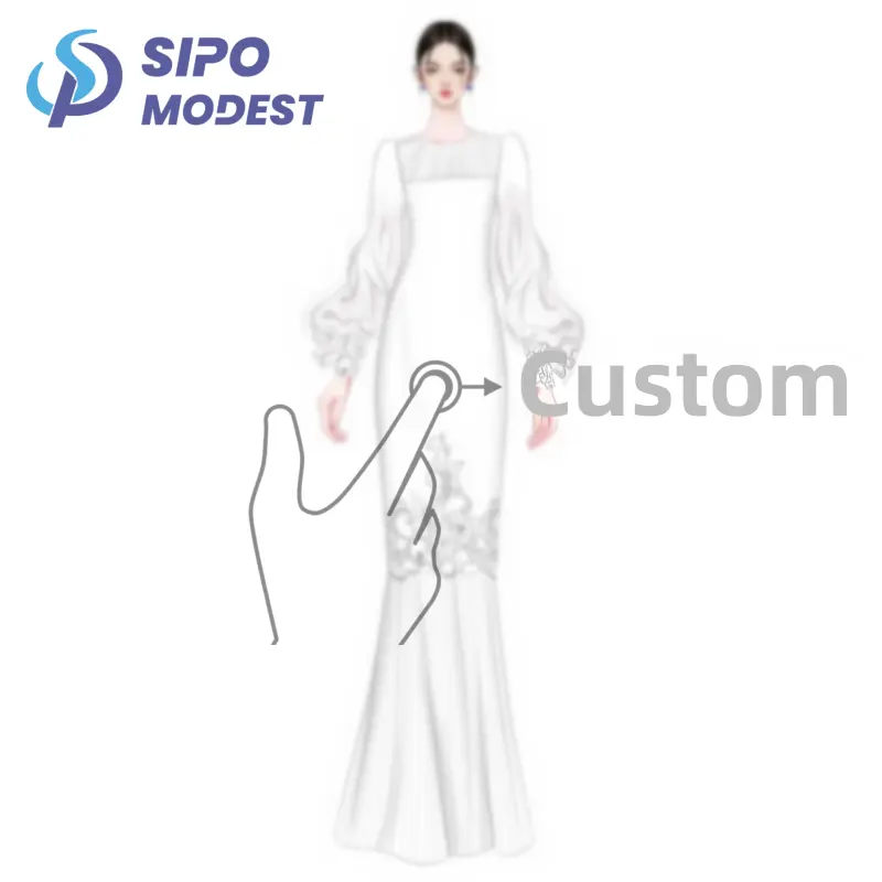 Mode modeste SIPO Malaisie Kebaya bas quantité minimale de commande haute qualité vêtements pour femmes robe musulmane personnalisée fabrication Baju Kurung