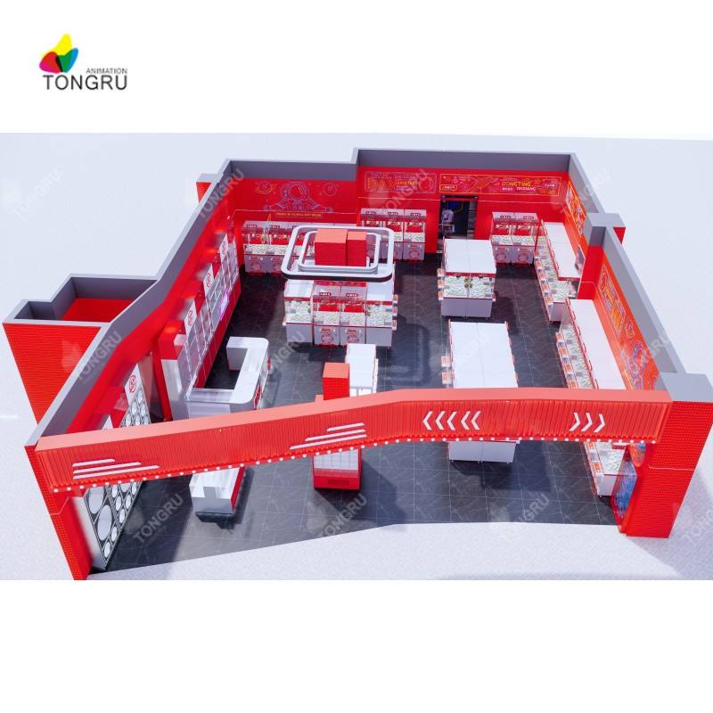 Boutique personnalisée de forme irrégulière