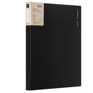 Deli NS191 Черная книга с кодировкой для школы PP A4, 40 страниц, папка для хранения офисных контрактов, 48 шт. в коробке, набор