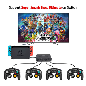 Adaptador de controlador Gamecube para Nintendo Switch/Wii U/PC Plug and Play 4 puertos convertidor de Gamepad NGC con cable USB de alta calidad - Product Image 2