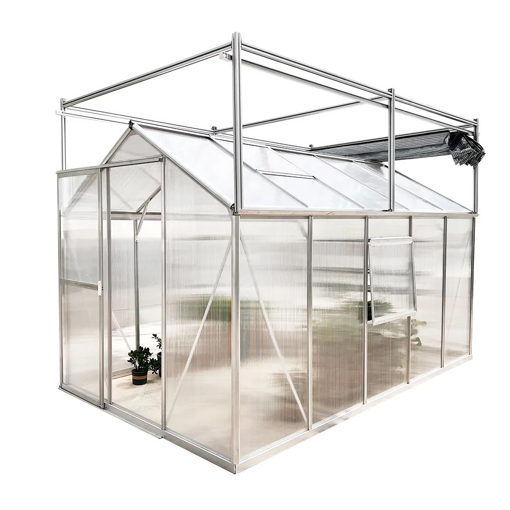 Skyplanta preço de fábrica de alta qualidade pc policarbonato coberto ao ar livre casas verdes/jardim greenhouse