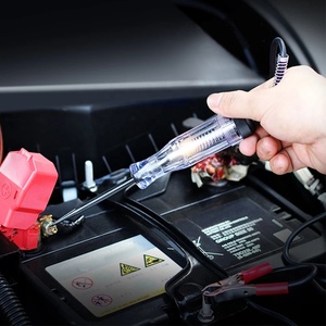 Probador de circuito automotriz de CC, 6V, 12V, 24V, con Led de doble la luz y Color que indica el circuito de voltaje del coche, sonda lógica de gancho resistente - Product Image 2