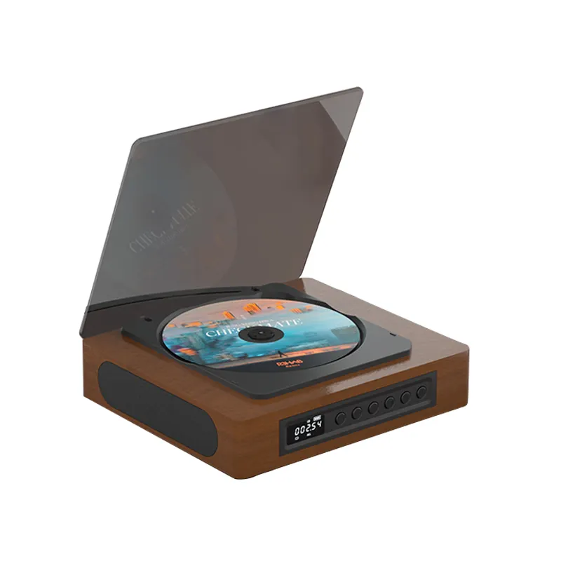 Tragbarer CD-Player Boombox mit Stereo-Sound-Lautsprecher und AUX-Bluetooth-Eingang