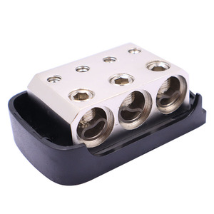 <strong>4</strong> Way Power Distribution Block <strong>1</strong>/0 Gauge X 3 in <strong>4</strong> Gauge X <strong>4</strong> Out Power/Ground <strong>Distributor</strong> for Car Audio Amplifier Splitter - Product Image 6