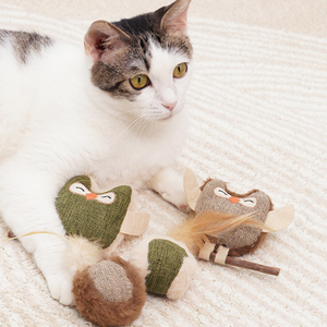 <strong>Catnip</strong> Silvervine <strong>Cat</strong> Chew Toy Interactive <strong>Catnip</strong> <strong>Cat</strong> Ball Toys with Feather - Product Image 5