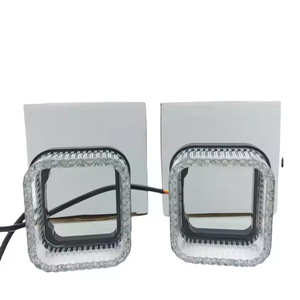 1.5 inç kare LED melek gözler DRL araba motosiklet far örtüsü için adaptör kitleri APP kontrolü - Product Image 2