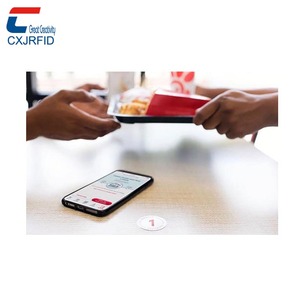 Printable <strong>QR</strong> <strong>Code</strong> 13.56MHz RFID Sticker Printing NFC Table Tag for Restaurant - Product Image 2