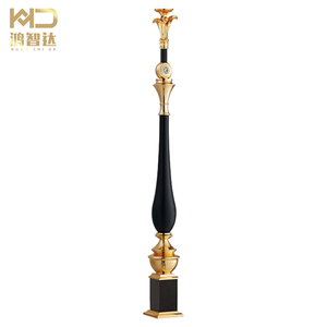 עיצוב עכשווי עכשווי בהתאמה אישית טור מדרגות צבע זהב עבור וילה & מלון לשימוש פנימי - Product Image 1