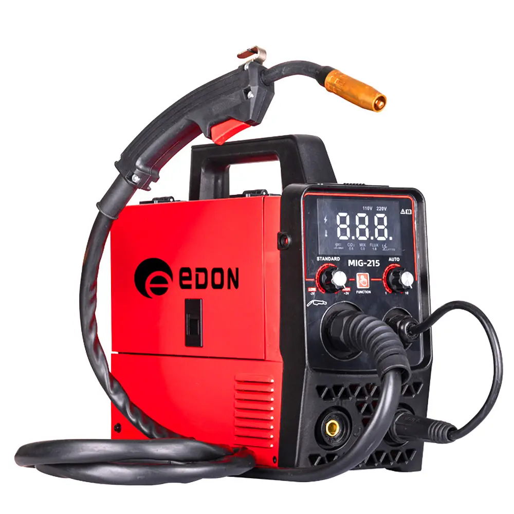 EDON MIG-215เครื่องเชื่อม MIG แบบแก๊ส CO2,เครื่องเชื่อม MIG แบบ4 IN 1 3ใน1 MAG MMA เครื่องเชื่อม MIG