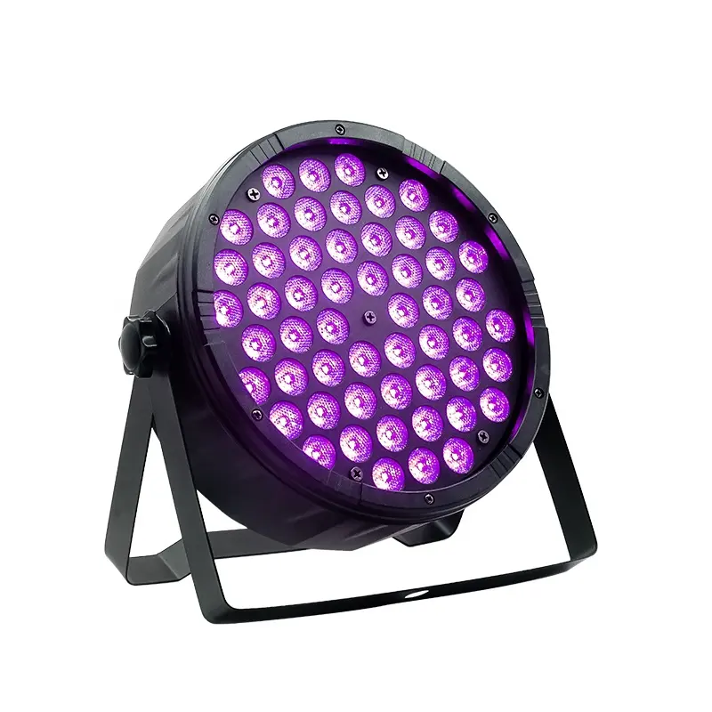 Luz Beam púrpura para DJ, lámpara Par Led de 54x3w