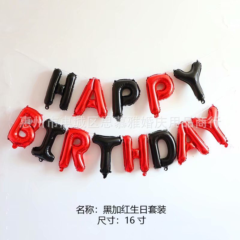 costume d'anniversaire noir et rouge