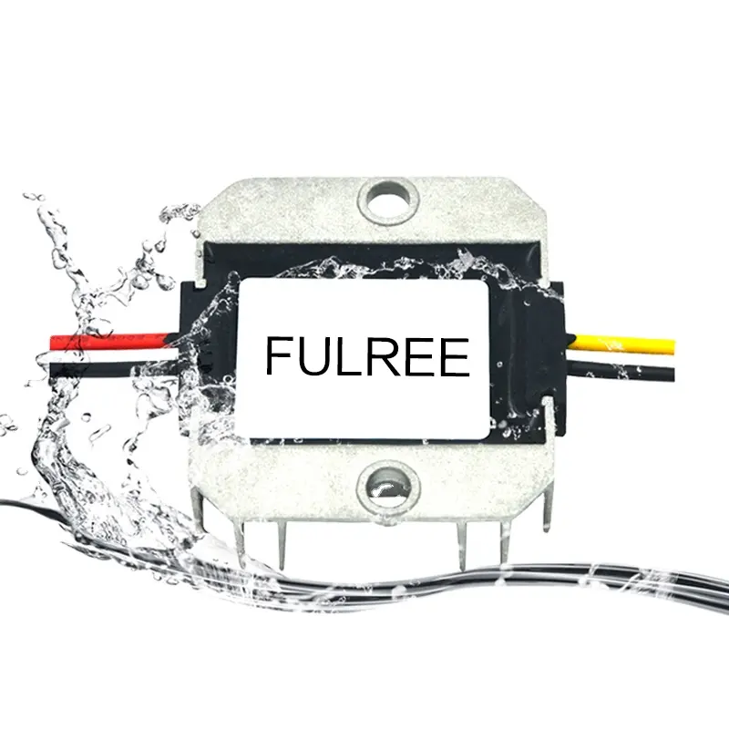 Fulree 24 V ~ 12 V 5A 10A DC 스텝 다운 벅 파워 컨버터 방수 24 볼트 ~ 12 볼트 5 암페어 10 암페어 자동차 전압 조정기