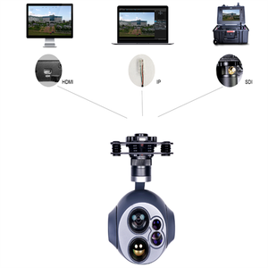 Q10TIRM doppio sensore x Zoom ottico EOIR oggetto di tracciamento telemetro Laser fotocamera Gimbal IP professionale carico utile Uav Drone fai da te - Product Image 4