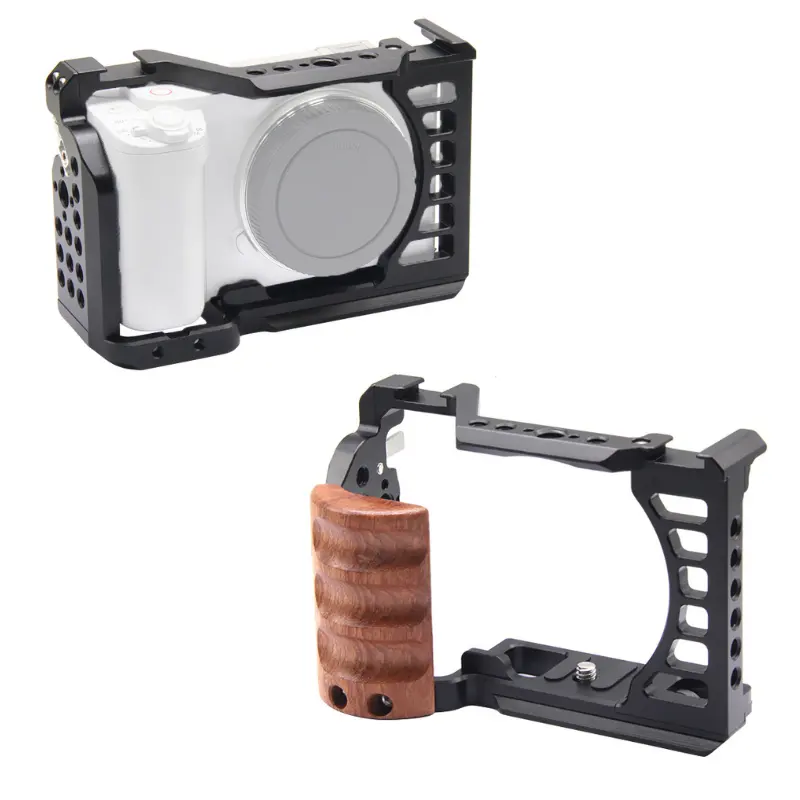ZV-E1 Câmera gaiola de liga de alumínio moldura protetora com suporte de sapata fria para Sony ZVE1 câmera DSLR para tripé Arca foto Vlog