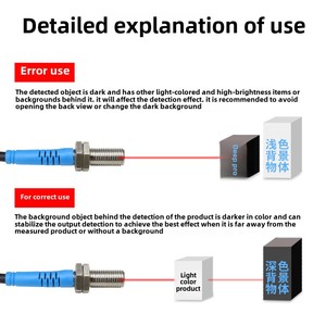 SLD Series Miniature Laser Photoelectric Switch 2mm Spot Size Cylindrical Diffuse Reflection Optical <strong>Sensor</strong> - Product Image 3