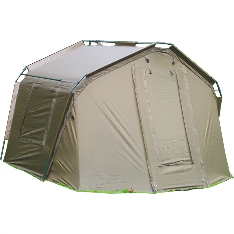 Revo-abrigo de piel de invierno para carpa, carpa Bivvy, refugio de pesca para 2 hombres