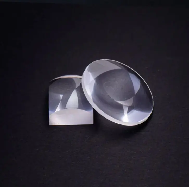 광학 렌즈 BK7 융합된 실리카 plano 볼록한 원통 모양 렌즈 및 k9 유리제 실린더 렌즈