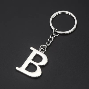 2D/3D moda Metal hayvan ve 26 mektuplar anahtarlık kauçuk çanta asılı dekorasyon hediye anahtarlık araba anahtarı kolye ile - Product Image 5
