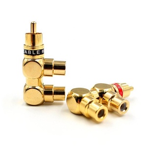 厂家直销AV音频RCA 1.23一公双母适配器连接器 - Product Image 1