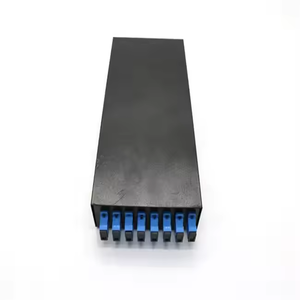 Caja montada en rack MPO / ST / SC / LC / FC Adaptador Caja de terminales FTTH de 8 núcleos Panel de conexión de fibra óptica Red FTTH - Product Image 3