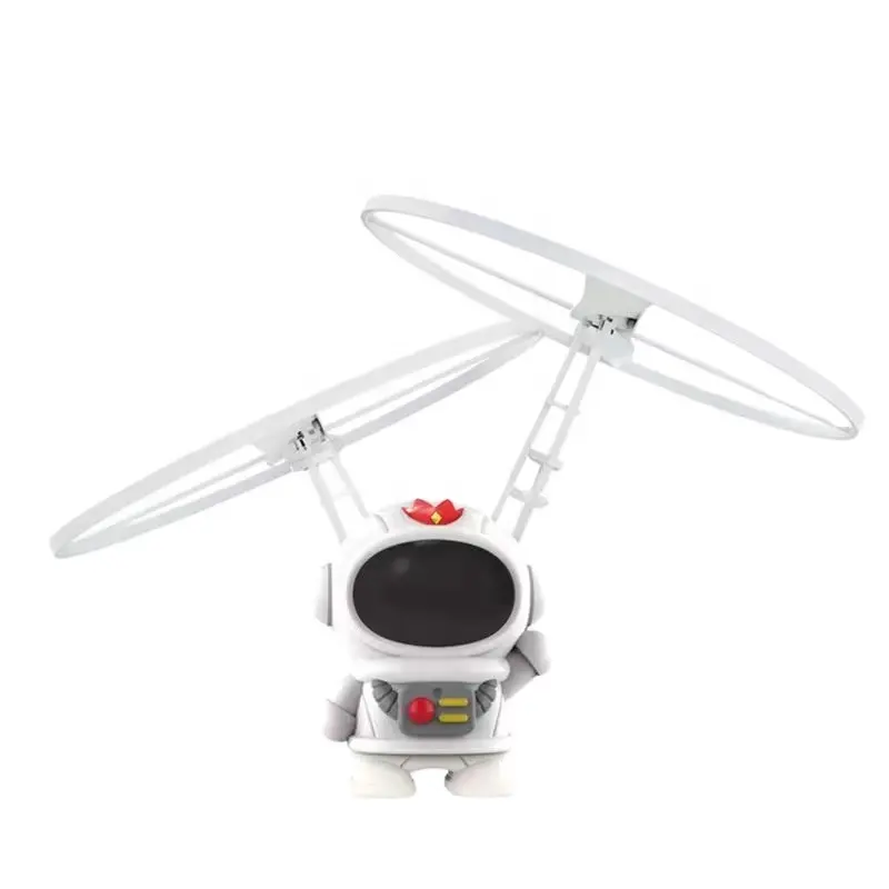 New Hand induction High Quality Infrared Sensor Spinning Flying Fly Robot Aircraft Toy; Flying Astronaut Robot with lights