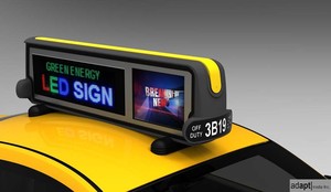 Programmier barer P2.5 P5 LED-Außen bildschirm für Auto-Top-Werbung 3G 4G Wifi für U-Bahnen Flughäfen Taxi Dach-Display SDK - Product Image 2