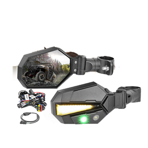 发光二极管utv越野侧视镜套件侧视镜白色 + 绿色 + 黄光重定向 - Product Image 1