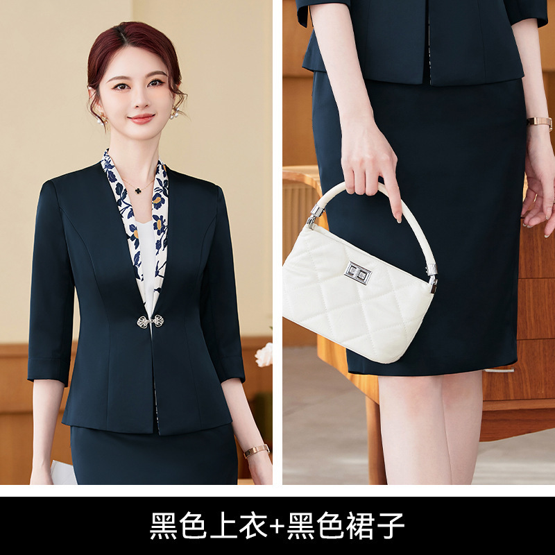black suit dress