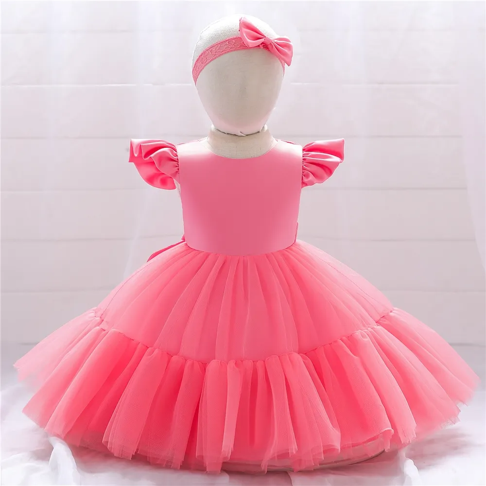 Vestidos de tul de bautizo para niñas de 0 a 6 años, vestidos de fiesta de cumpleaños para bebés, diseños de ropa