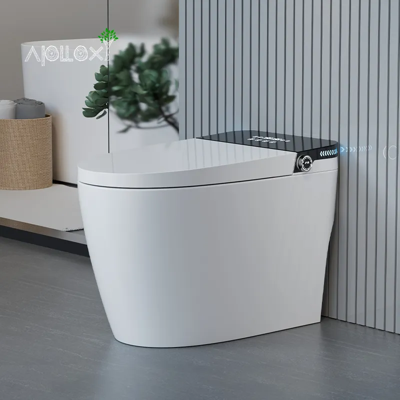 Apolloxy decoro un pezzo S-Trap sanitari in ceramica femminile un pezzo Wc Toliet a scomparsa Bidets